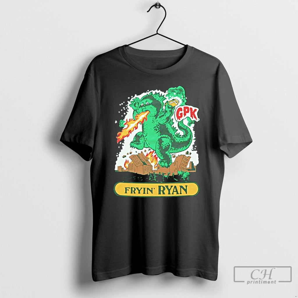 Premium Garbage Pail Kids Fryin Ryan Dragon T Shirts