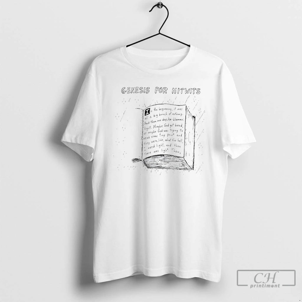 Premium Genesis For Nitwits Books Page T Shirts