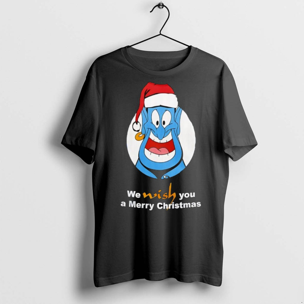 Premium Genie Aladdin We Wish You A Merry Christmas Ugly Christmas T Shirts