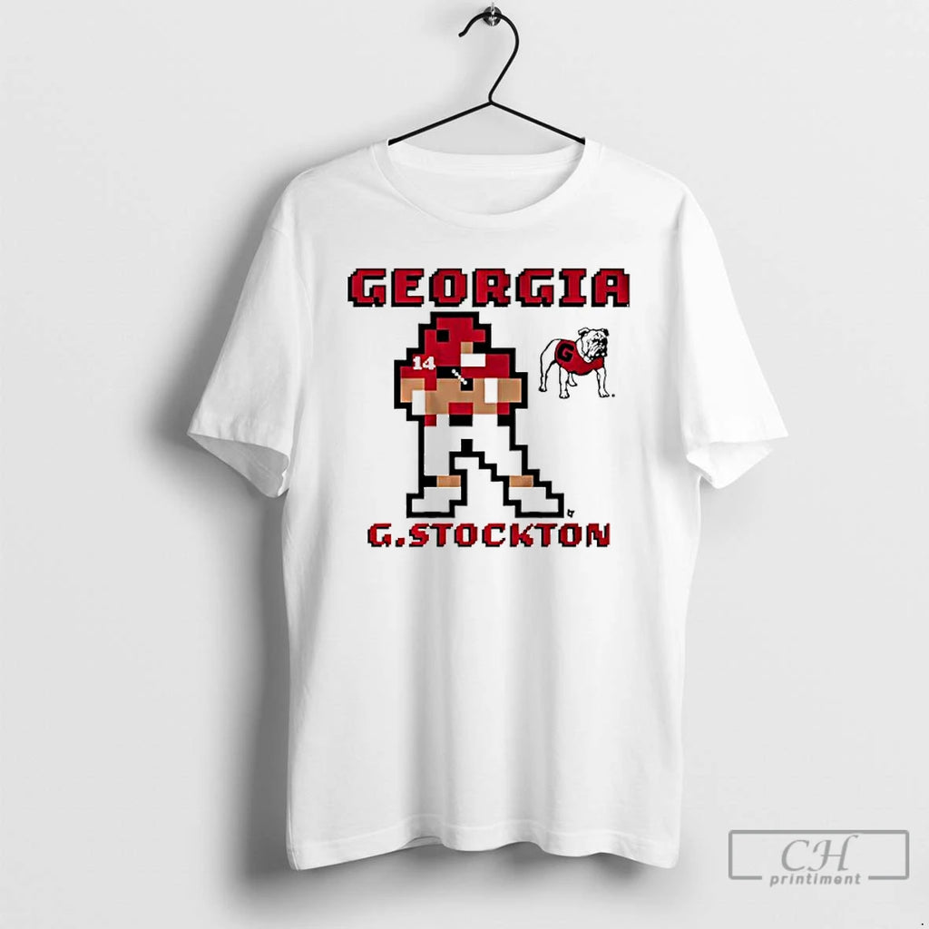 Premium Georgia Football Gunner Stockton Retro Baller Graphic T Shirts
