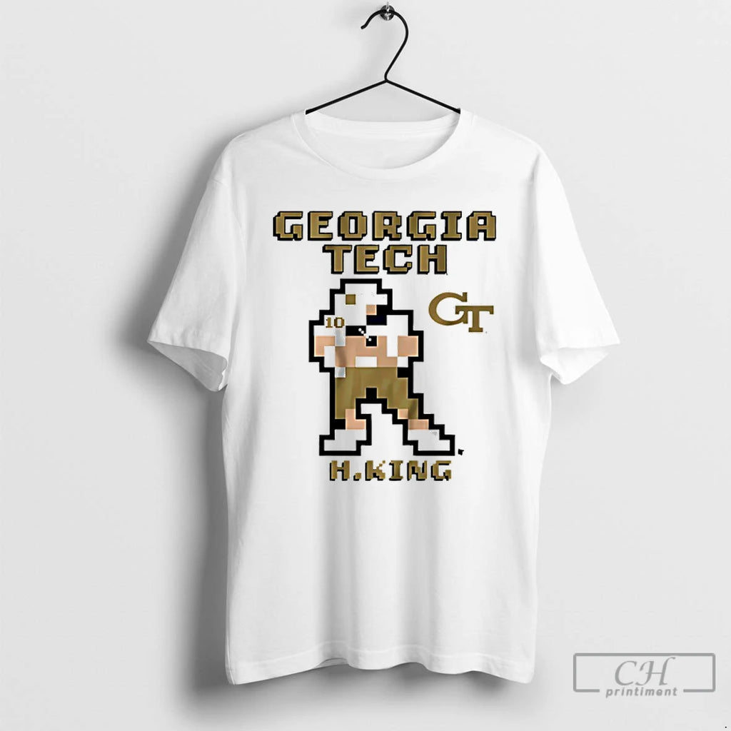 Premium Georgia Tech Football Haynes King Retro Baller T Shirts