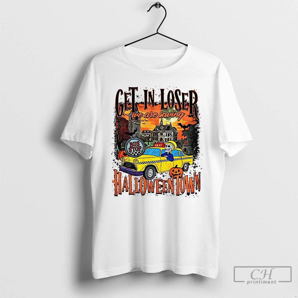 Premium Get In Loser We Are Saving Bus Stop Halloween T Shirts