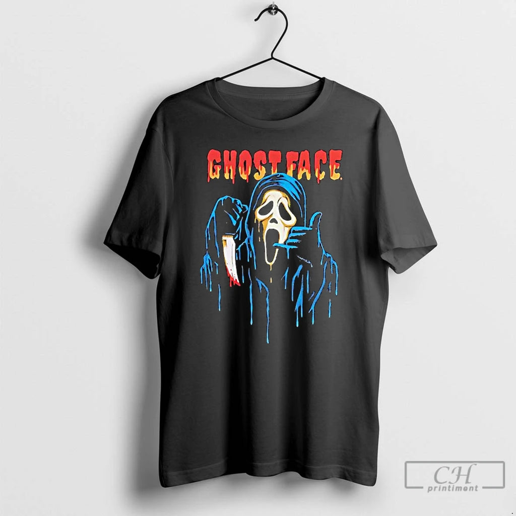 Premium Ghost Face Drippy Calling Me T Shirts