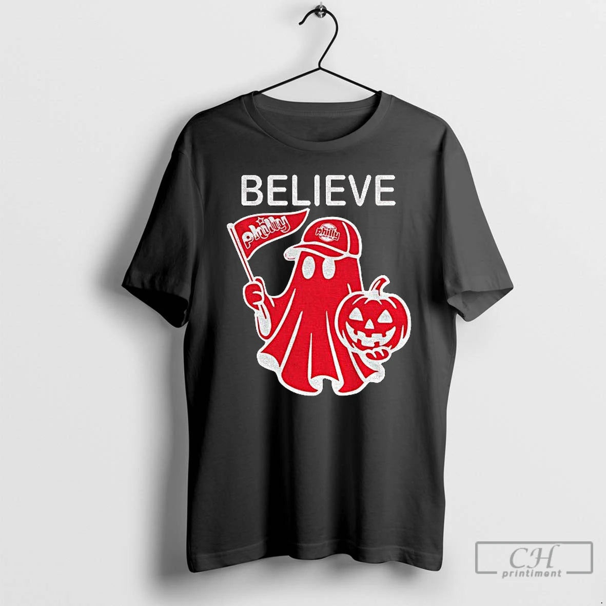 Premium Ghost Philadelphia Phillies Mlb Baseball Believe Pumpkin Halloween T Shirts