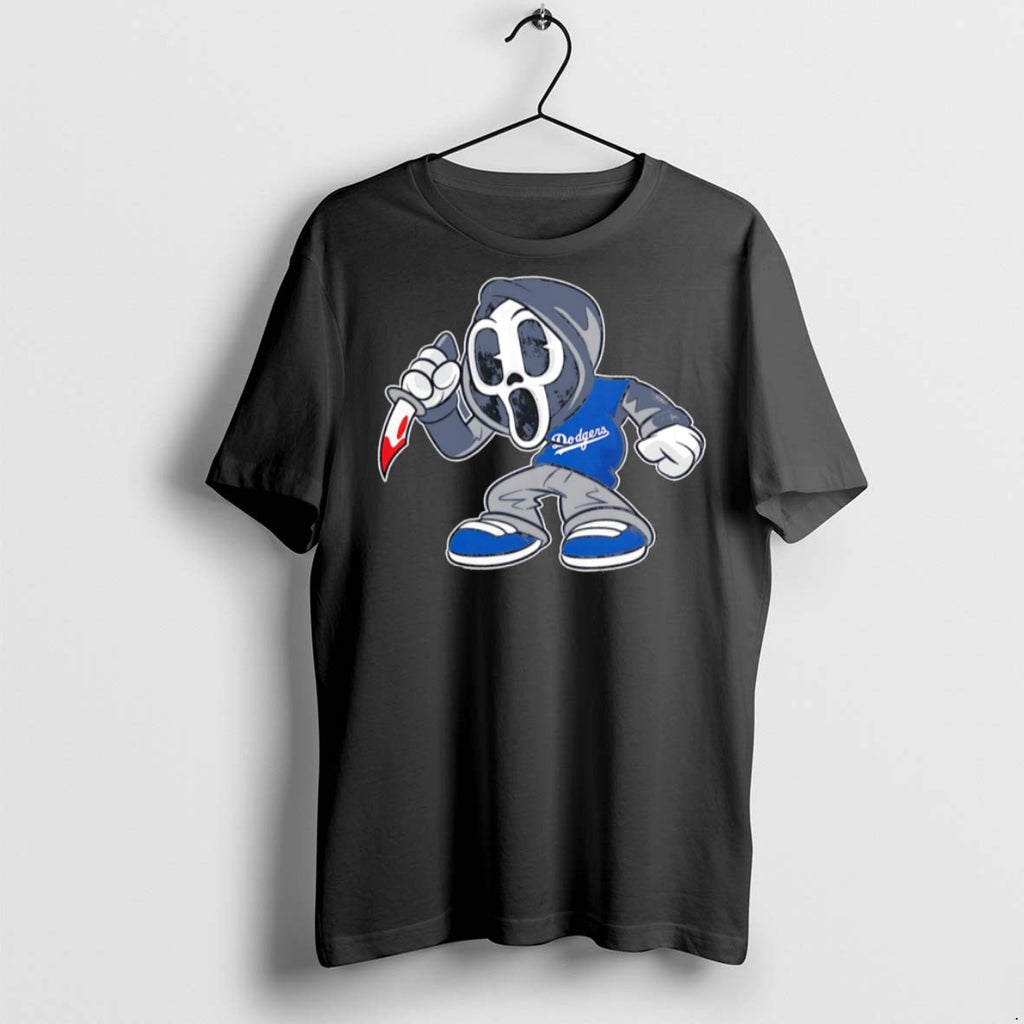 Premium Ghostface Scream Los Angeles Dodgers Halloween T Shirts