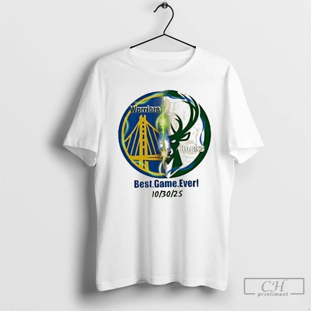 Premium Golden State Warriors Vs Milwaukee Bucks Best Game Ever 10 30 T Shirts