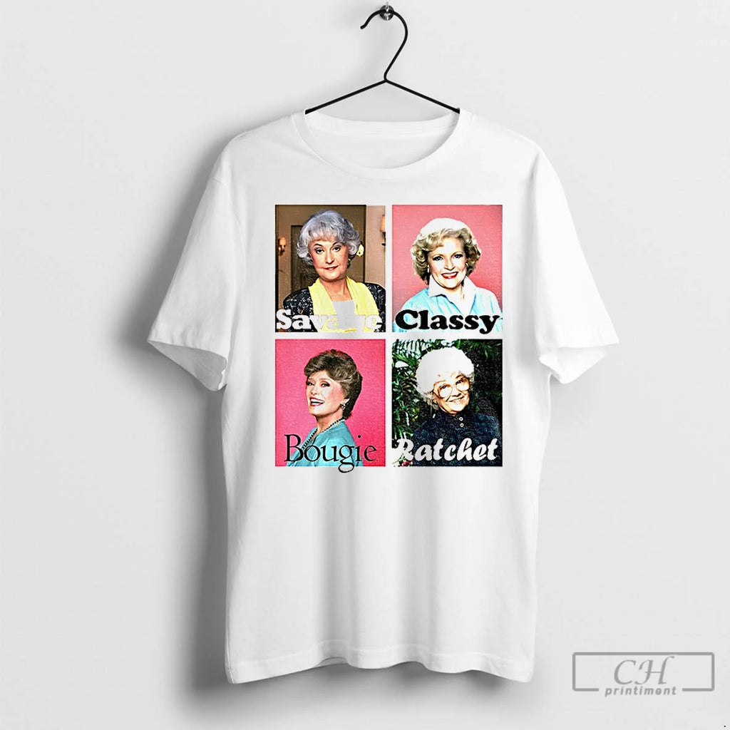 Premium Golden Warhol Girls Savage Classy Bougie Ratchet