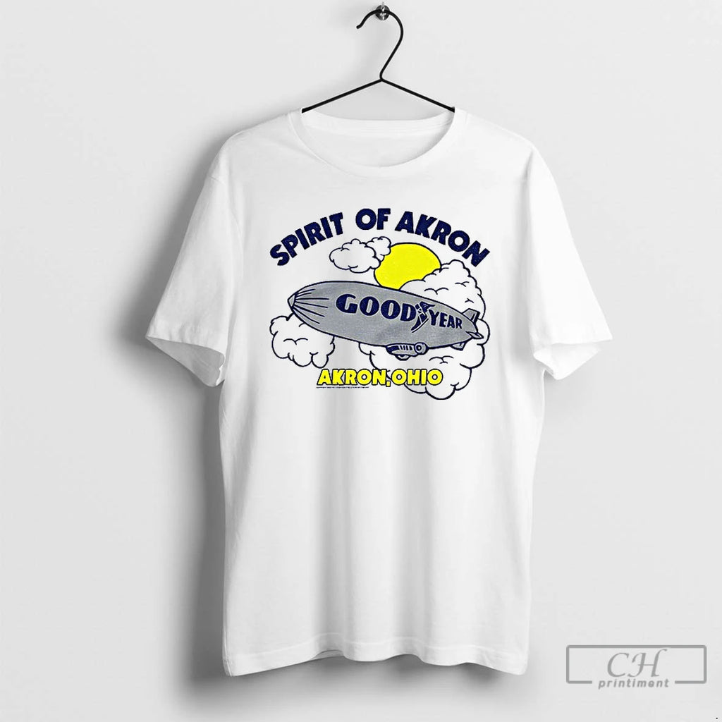 Premium Goodyear Spirit Of Akron Ohio Blimp T Shirts