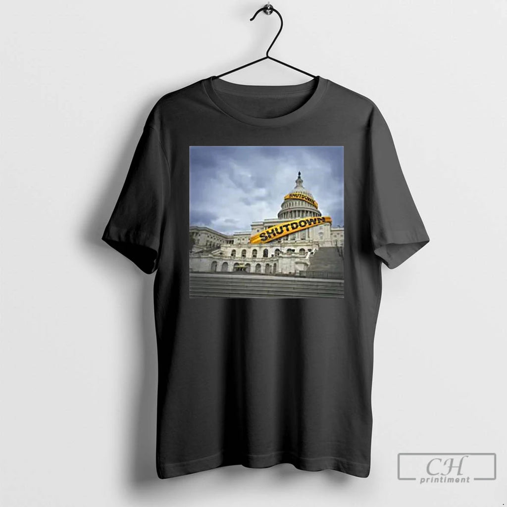 Premium Government Shutdown 2025 Long Sleve T Shirts