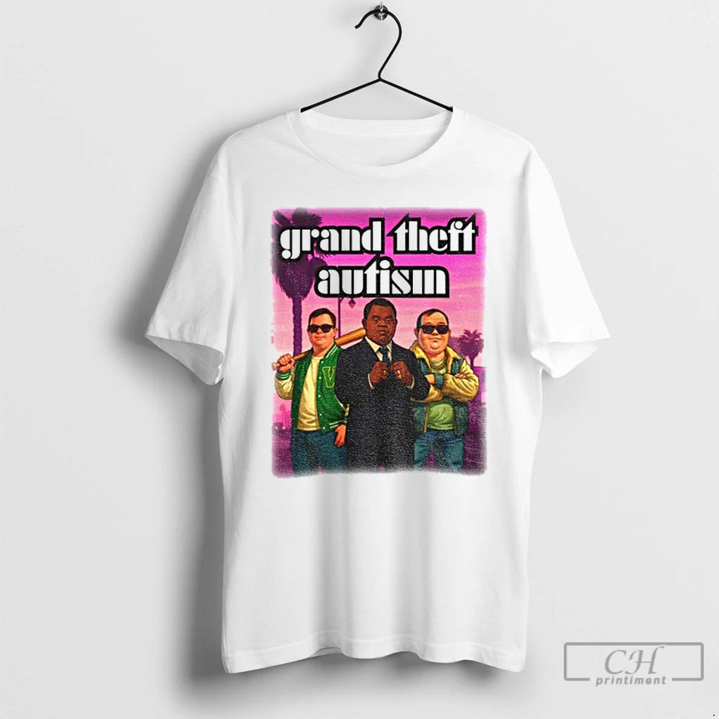 Premium Grand Theft Autism Gta Parody T Shirts
