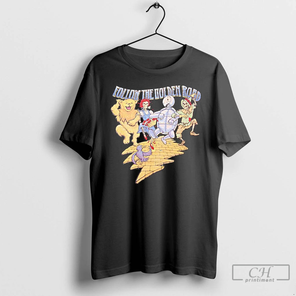 Premium Grateful Dead Follow The Golden Road T Shirts