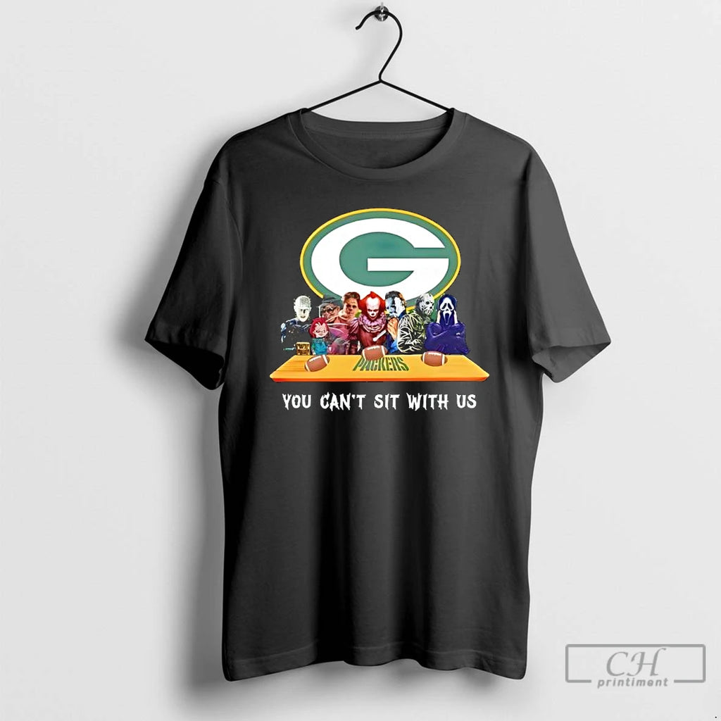 Premium Green Bay Packers Horror Movies You Cant Sit With Us T Shirts