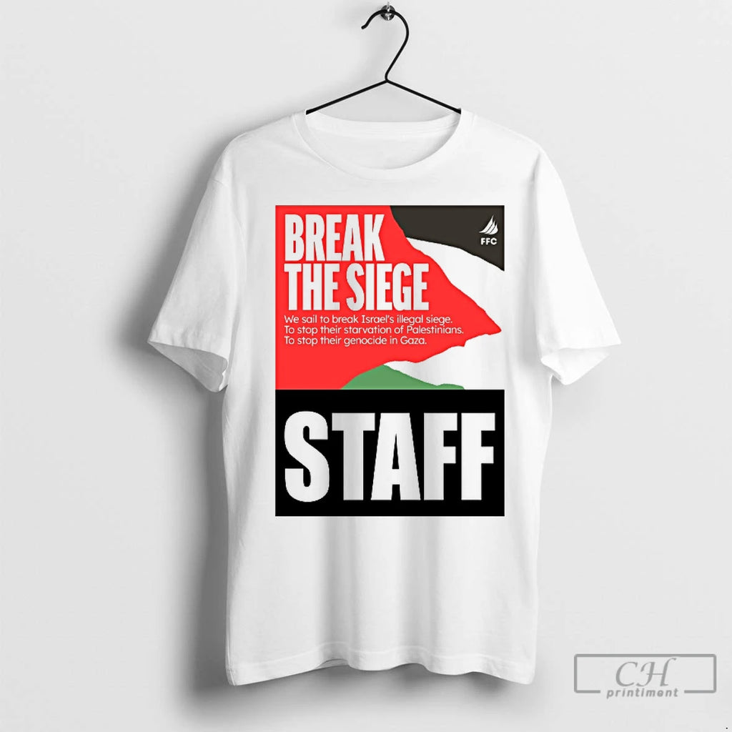 Premium Greta Thunberg Break The Siege Staff
