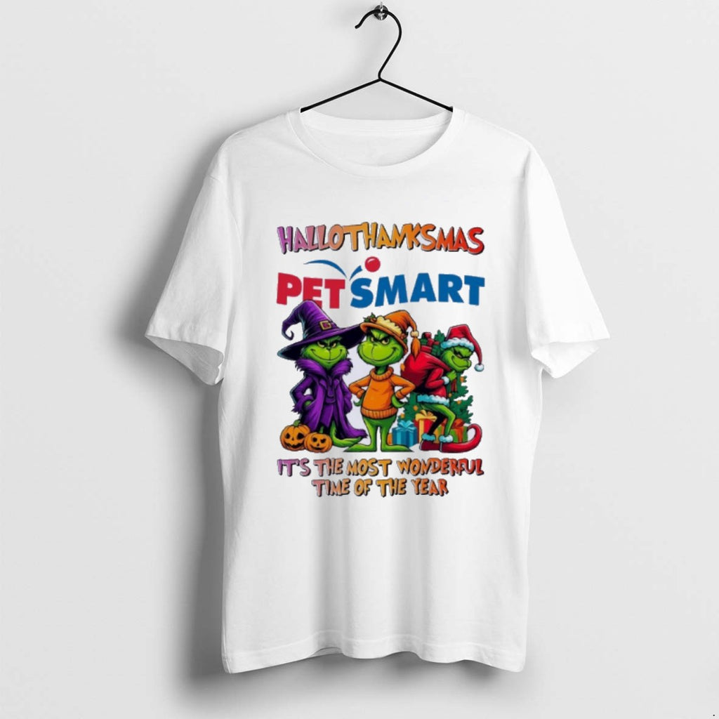 Premium Grinch X Petsmart Hallothanksmas Its The Most Wonderful Time Of The Year T Shirts