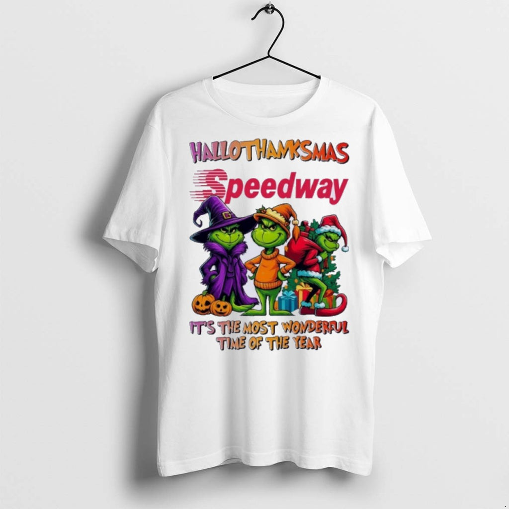 Premium Grinch X Speedway Hallothanksmas Its The Most Wonderful Time Of The Year T Shirts