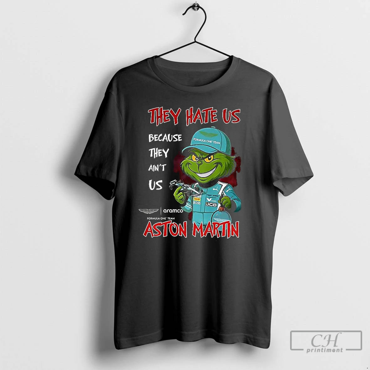 Premium Grinch X Aston Martin Formula 1 They Hate Us Because They Aint Us