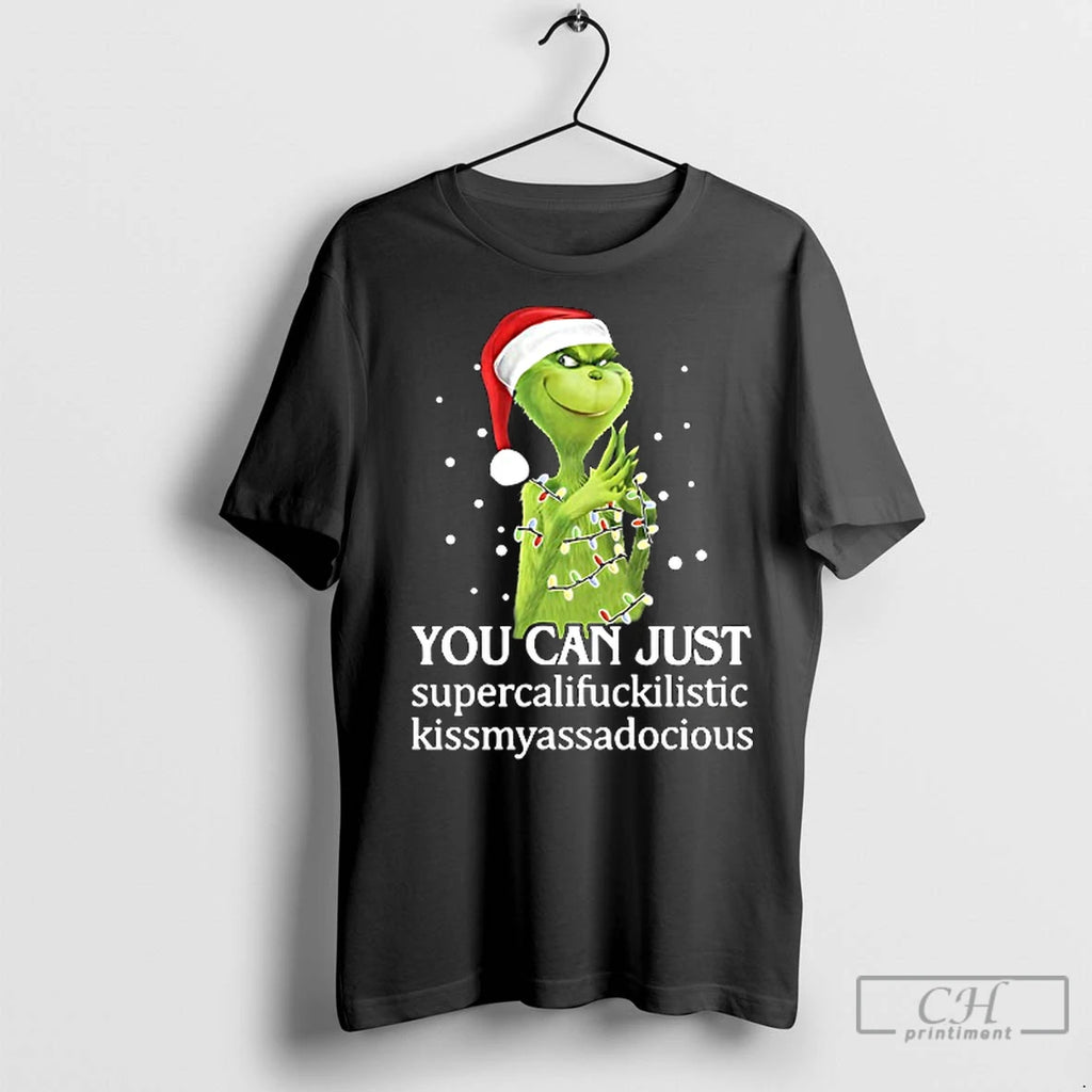 Premium Grinch You Can Just Christmas Christmas