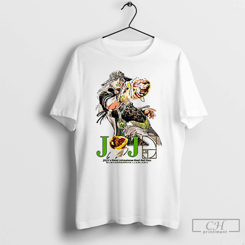 Premium Gyro Zeppeli Kebab Jojos Bizarre Adventure Steel Ball Run T Shirts