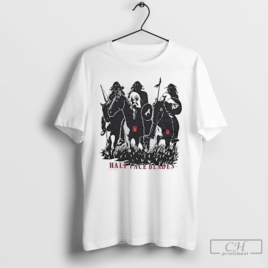 Premium Half Face Blades War Party T Shirts