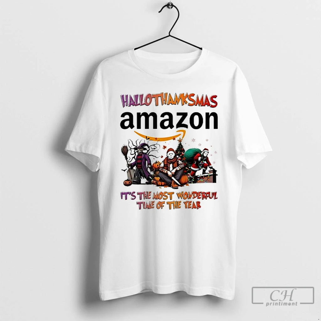 Premium Hallothanksmas Characters Vs Amazon Logo Its The Most Wonderful Time Of The Year