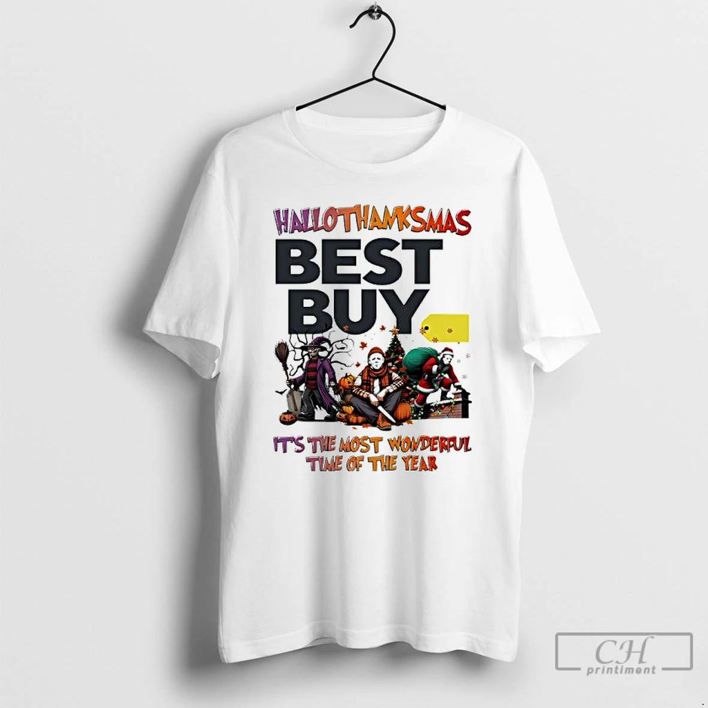 Premium Hallothanksmas Characters Vs Best Buy Logo Its The Most Wonderful Time Of The Year