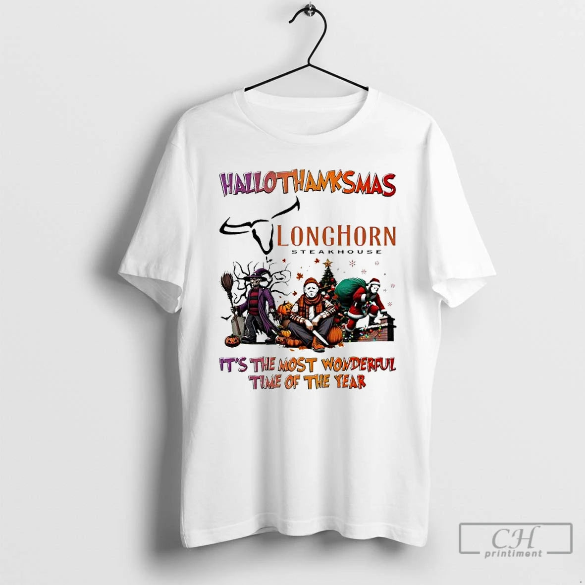 Premium Hallothanksmas Characters Vs Longhorn Steakhouse Its The Most Wonderful Time Of The Year