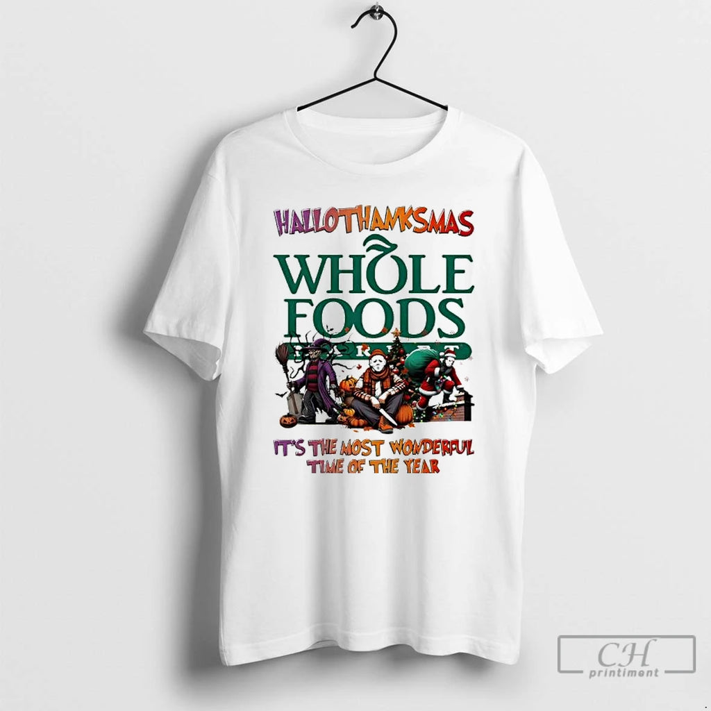 Premium Hallothanksmas Characters Vs Whole Foods Market Its The Most Wonderful Time Of The Year