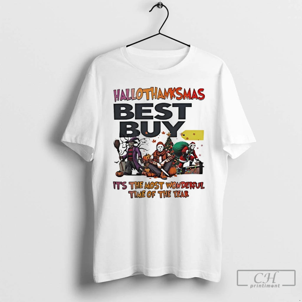 Premium Hallothanksmas Best Buy Its The Most Wonderful Time Of The Year Horror Characters