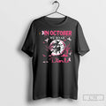 Premium Halloween Pink Coquette Cancer Breast Cancer Awareness T Shirts