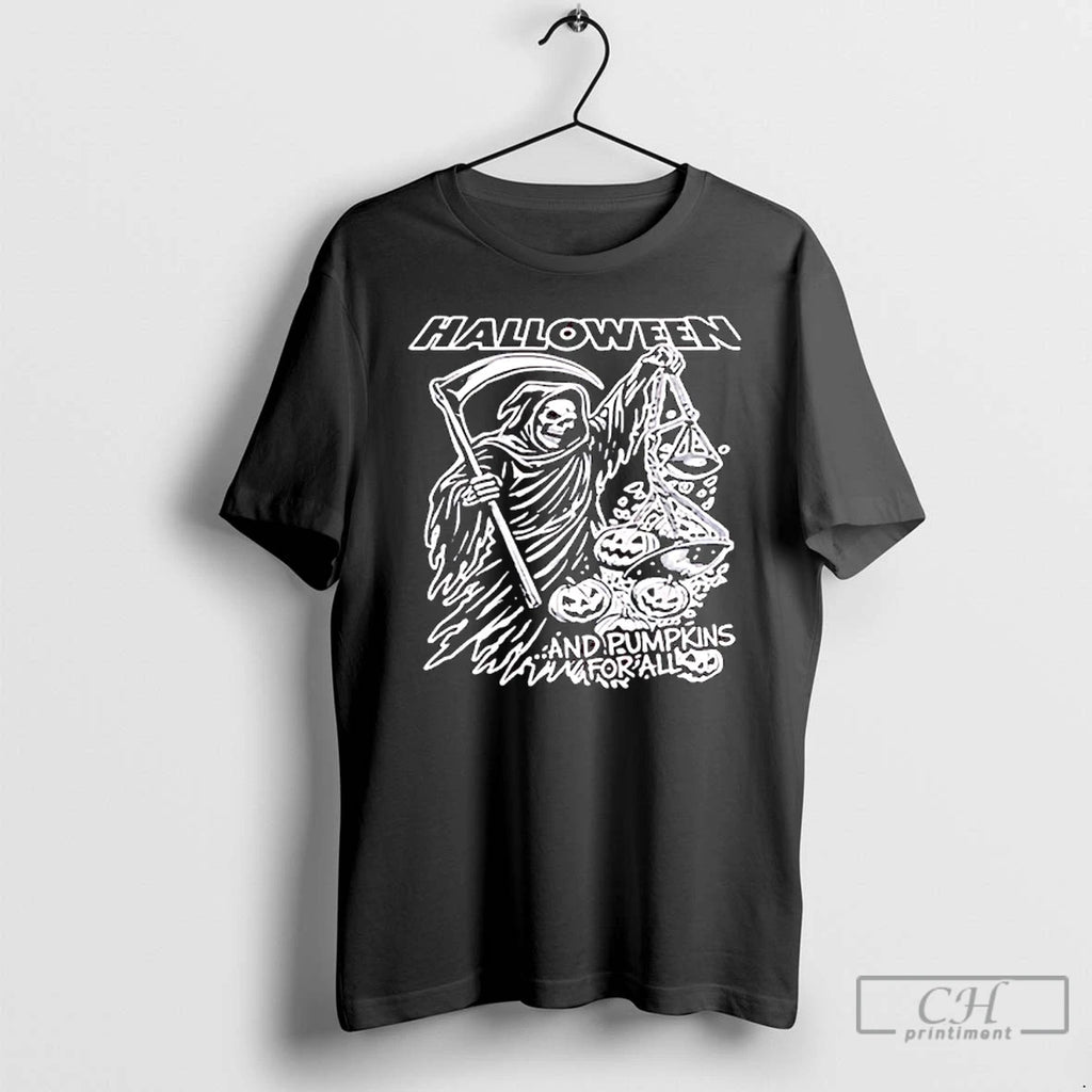 Premium Halloween And Pumpkin For All Dead Skeleton T Shirts
