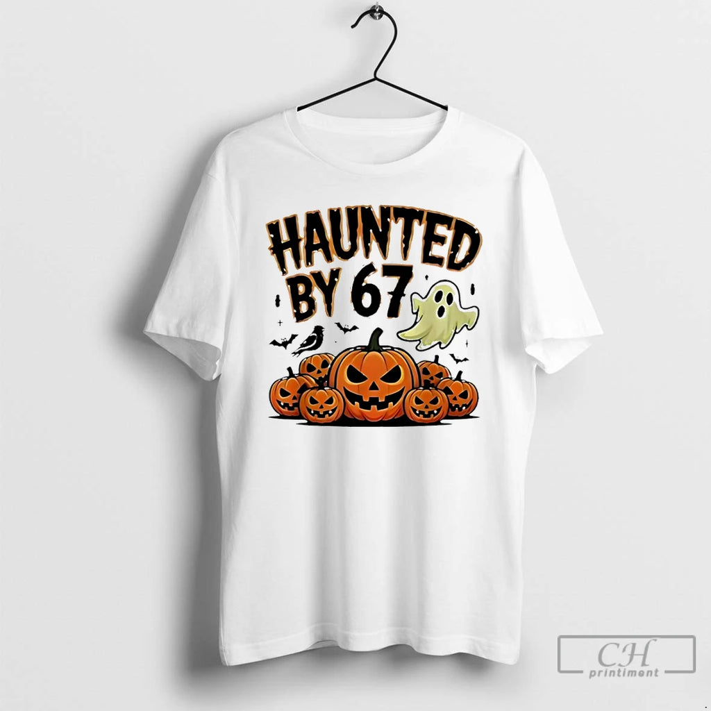Premium Haunted By 67 Halloween Costume T Shirts