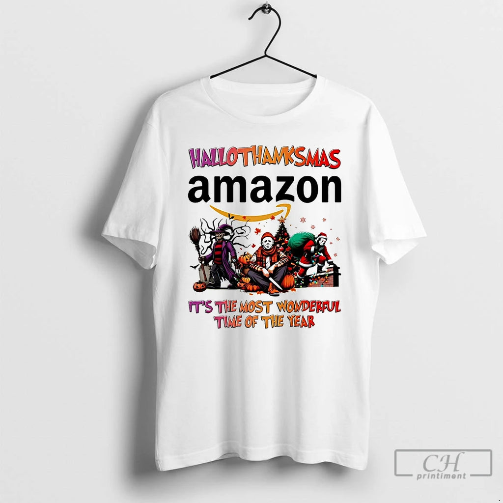 Premium Horror Movies Amazon Hallothanksmas Its The Most Wonderful Time T Shirts