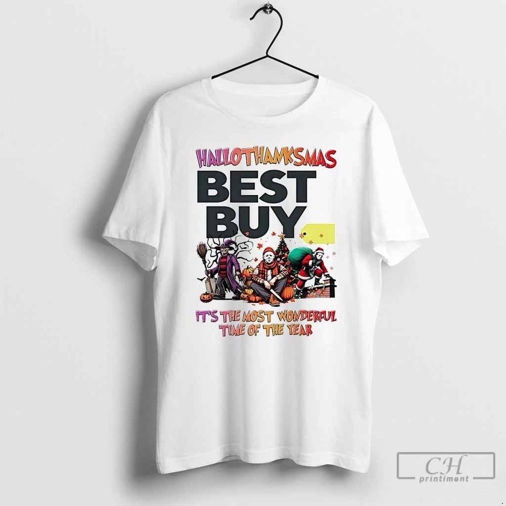 Premium Horror Movies Best Buy Hallothanksmas Its The Most Wonderful Time T Shirts