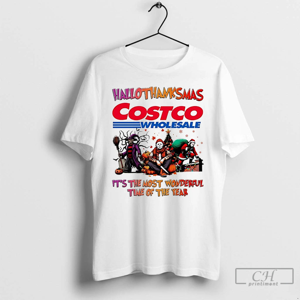 Premium Horror Movies Costco Wholesale Hallothanksmas Its The Most Wonderful Time T Shirts