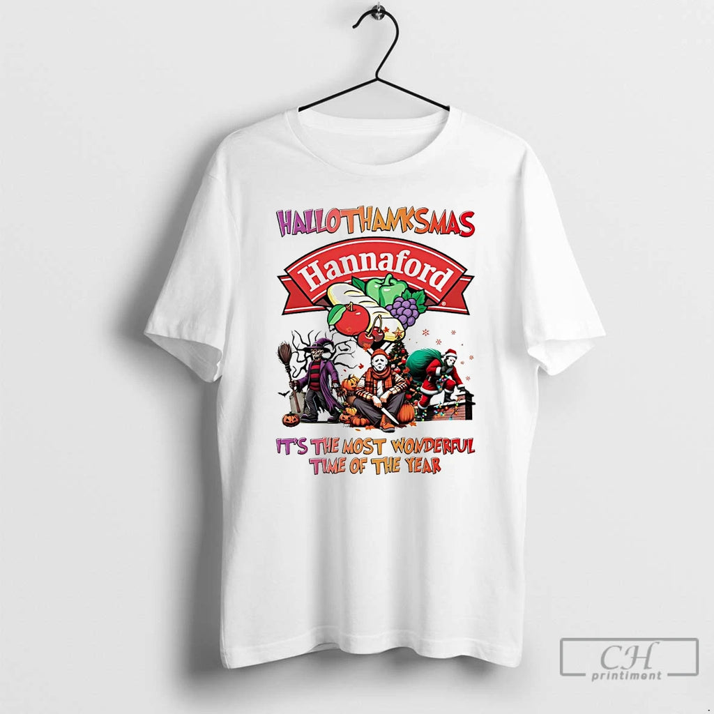 Premium Horror Movies Hannaford Hallothanksmas Its The Most Wonderful Time T Shirts