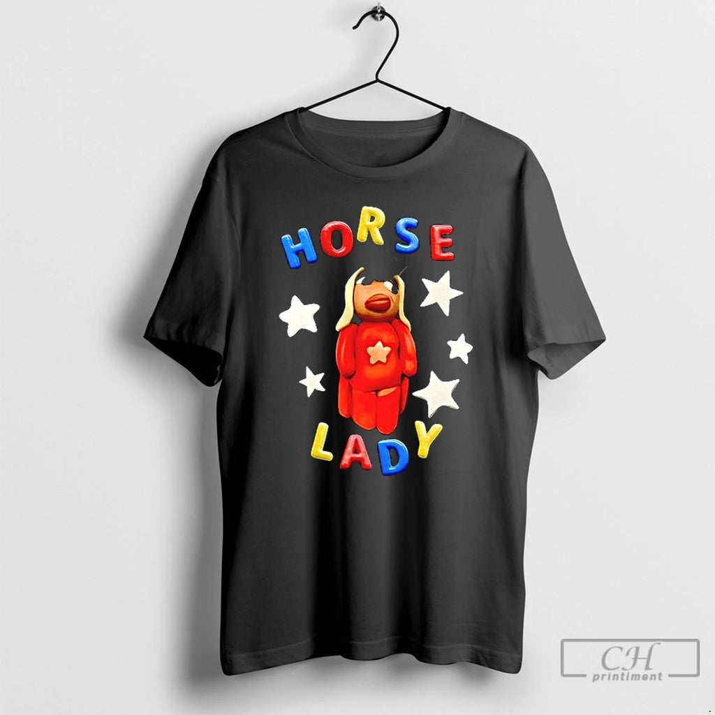Premium Horse Lady Enzyme Washed Ceramic Ceramic And Classic Dad Cap T Shirts