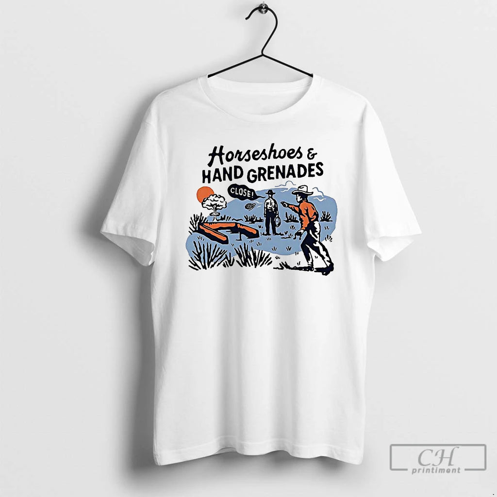 Premium Horseshoes And Hand Grenades T Shirts