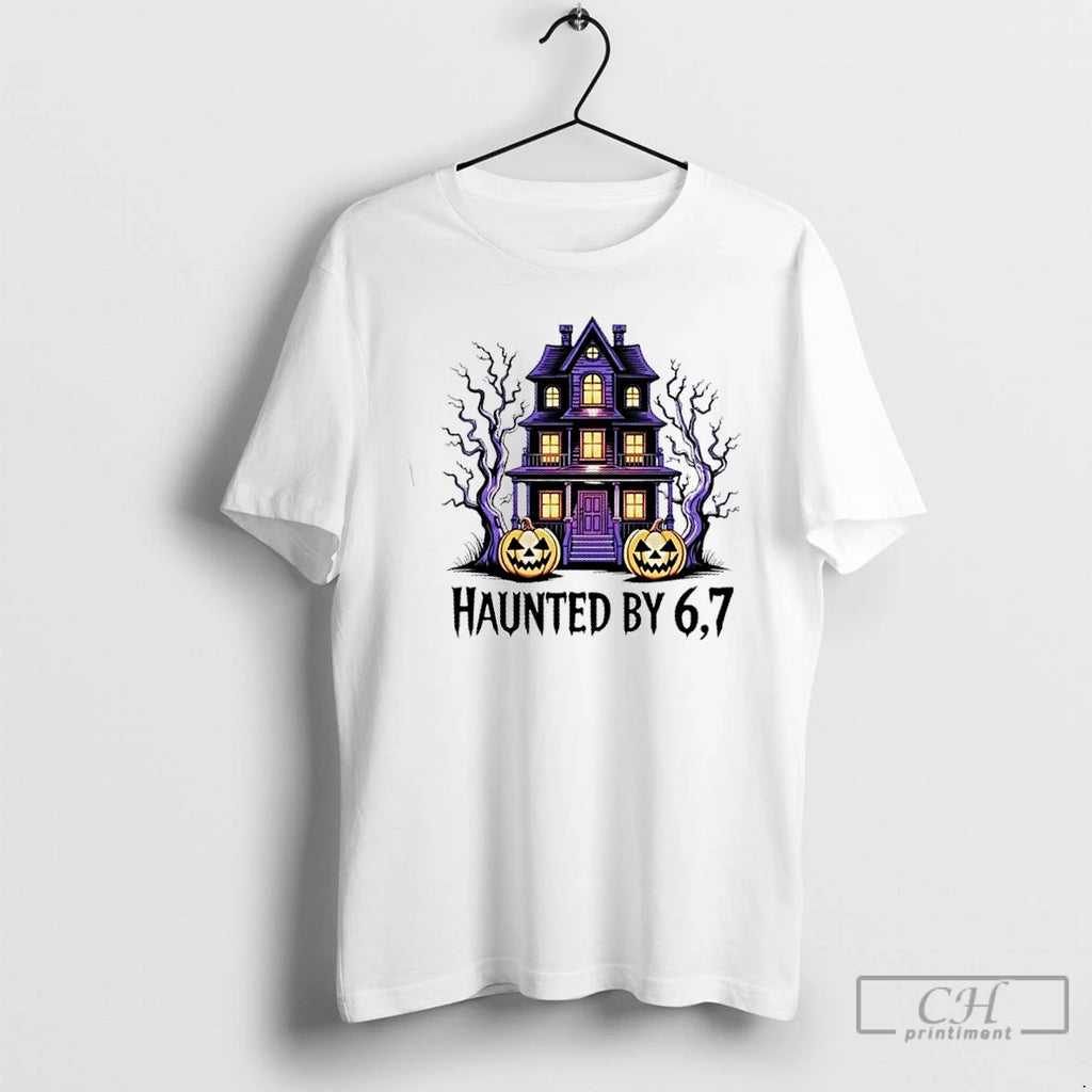Premium House Haunted By 67 Halloween 6 7 Meme Spooky T Shirts