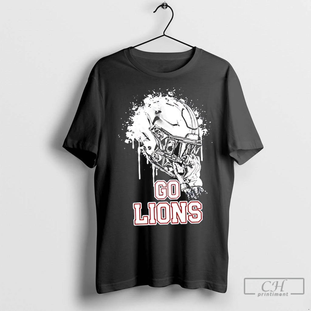 Premium Hubbertville Football Lions Go Lions Helmet