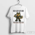 Premium Husky Singing Here A Fuck There A Fuck Idgaf T Shirts