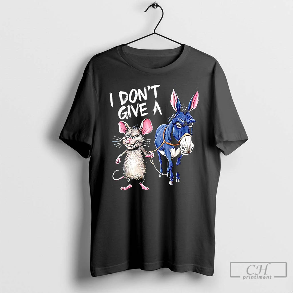 Premium I Dont Give A Rats Ass Mouse And Donkey T Shirts
