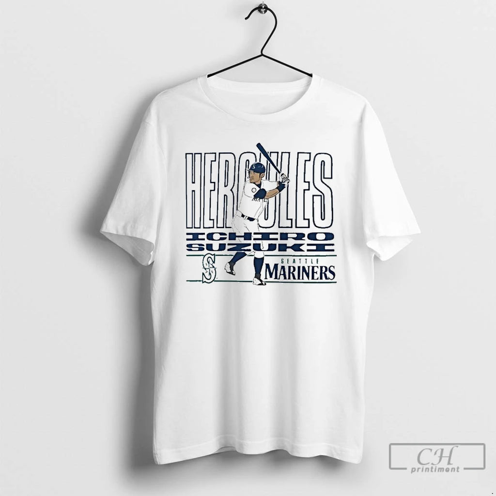 Premium Ichiro Suzuki Seattle Mariners Cooperstown Player T Shirts