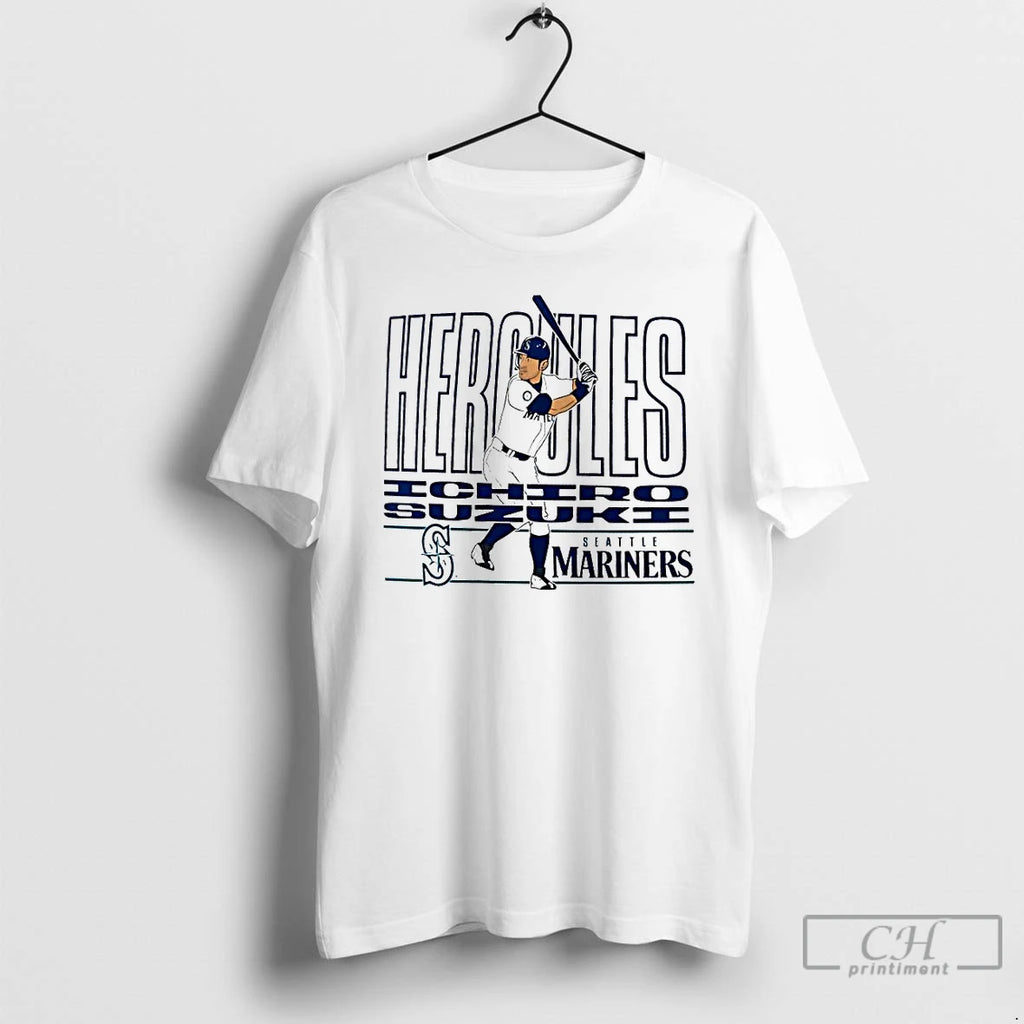 Premium Ichiro Suzuki Seattle Mariners Cooperstown Player Classic T Shirts