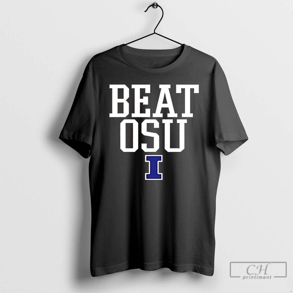 Premium Illinois Fighting Illini Beat Ohio State University T Shirts