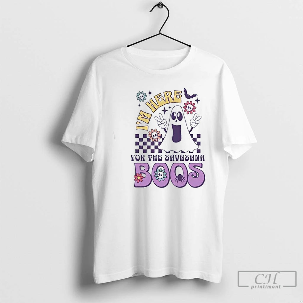 Premium Im Here For The Savasana Boo Halloween T Shirts