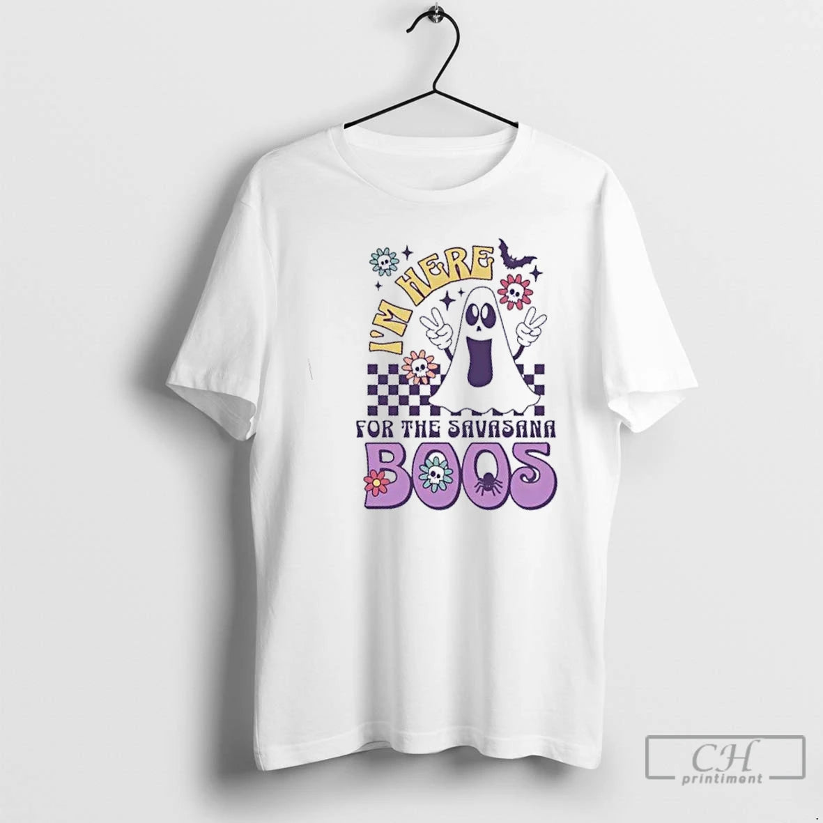 Premium Im Here For The Savasana Boo Halloween T Shirts