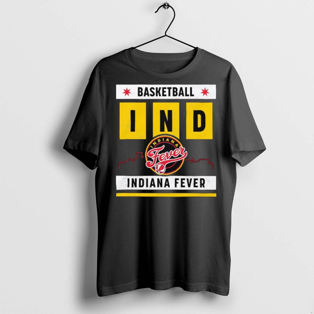 Premium Indiana Fever Basketball Skyline T Shirts