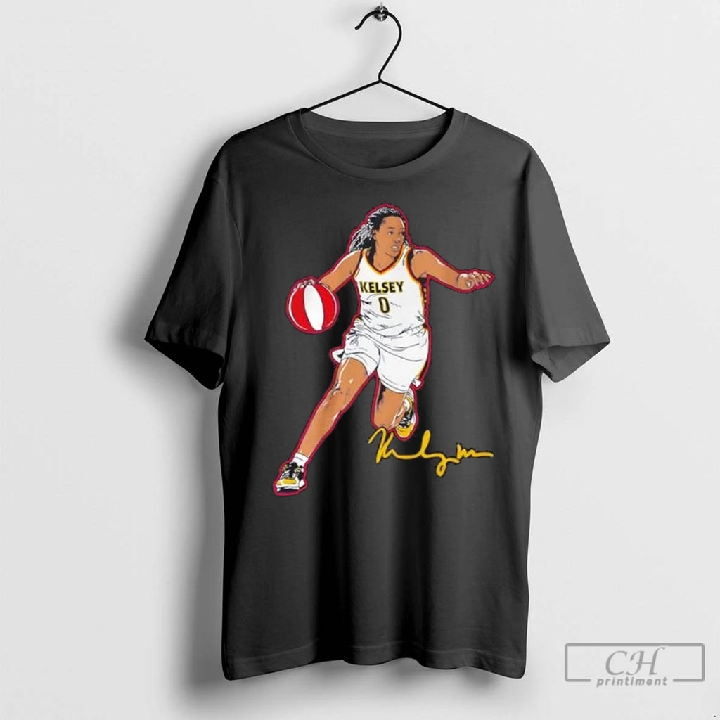 Premium Indiana Fever Kelsey Mitchell Superstar Pose Signature