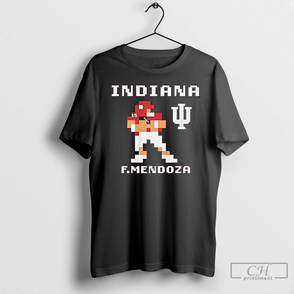 Premium Indiana Football Fernando Mendoza Retro Baller Graphic T Shirts