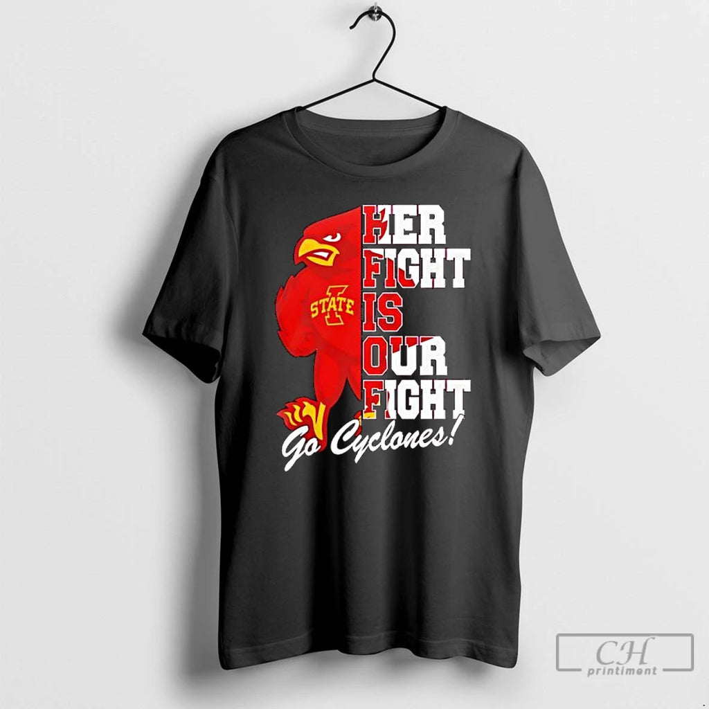 Premium Iowa State Cyclones Tackle Cancer Her Fight Is Our Fight Go Cyclones Mascot
